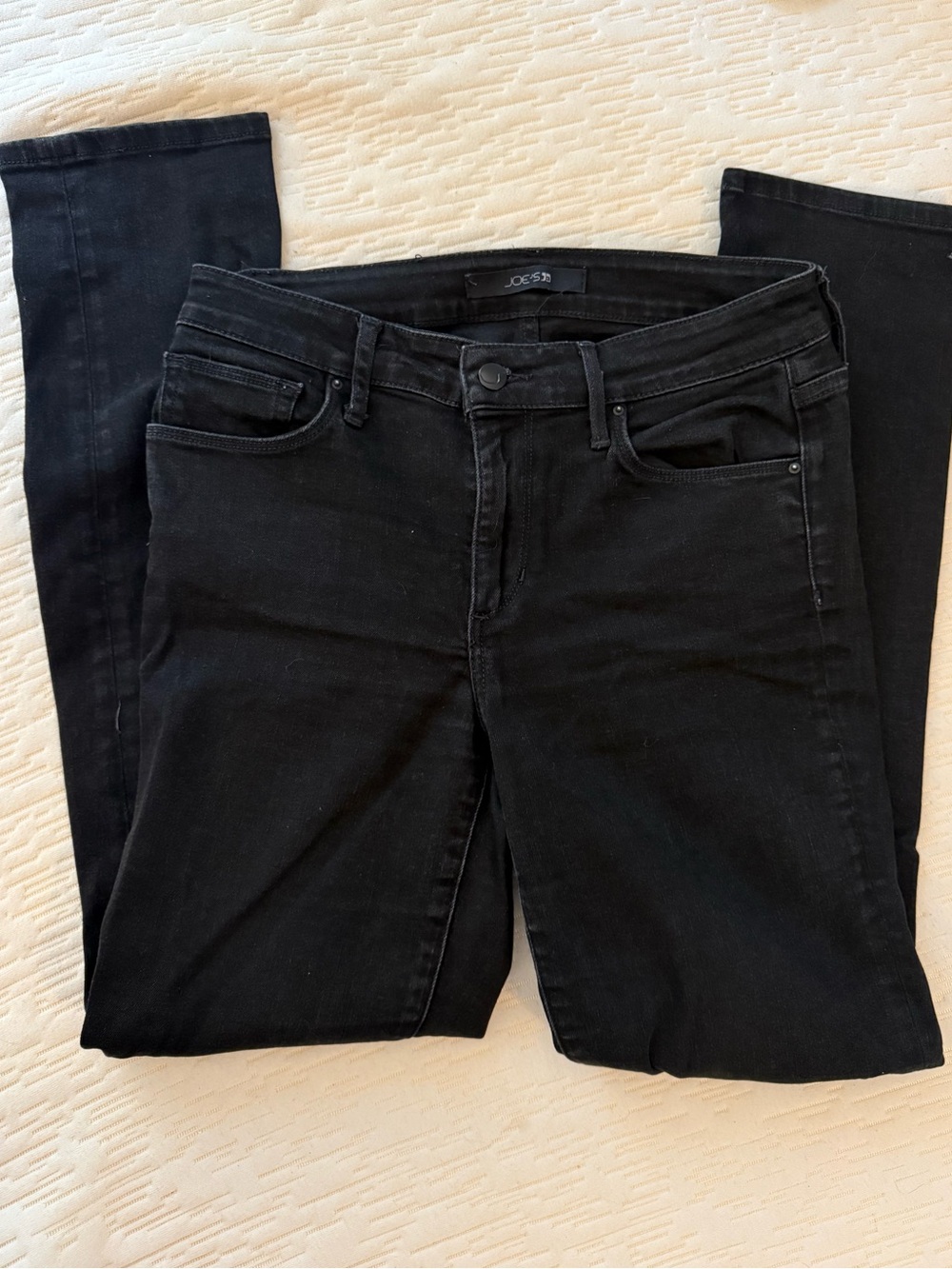 Joe's Jeans Black Straight Leg (Mid-Rise Greeley) Women's Jeans